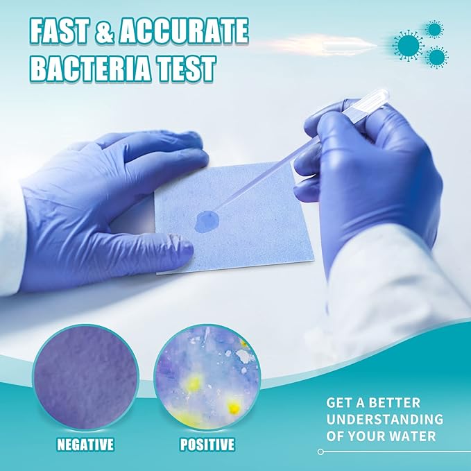 19 in 1 Water Test Kit - 100 Strips + 2 Bacteria Tests - Home Water Quality Test Strips for pH, Hardness, Chlorine, Lead, Iron, Copper, Nitrate, Nitrite, and More