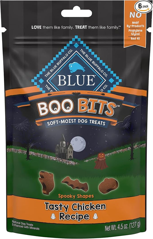 Blue Buffalo Boo Bits Natural Soft Dog Treats, Chicken Halloween Dog Treats 4.5-oz