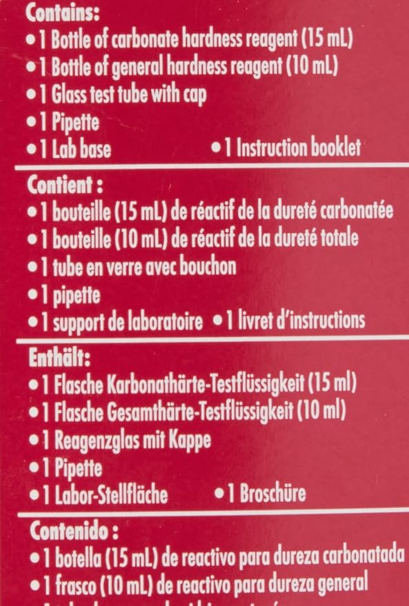 Carbonate and General Hardness Test Kit for Aquarium