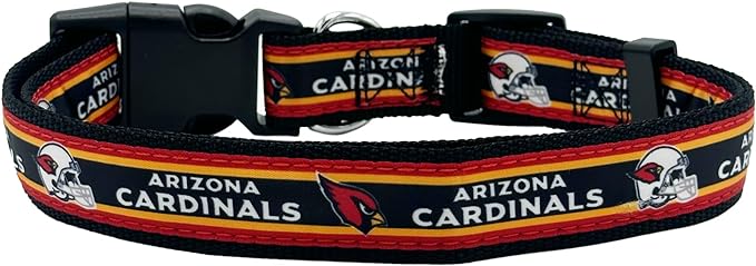 New & Improved Pets First NFL Arizona Cardinals Licensed PET Collar, Medium - Heavy-Duty, Strong, and Durable New Dog Collar. Available in 32 Football Teams and 4 Sizes