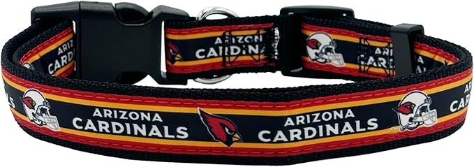 New & Improved Pets First NFL Arizona Cardinals Licensed PET Collar, X-Large - Heavy-Duty, Strong, and Durable New Dog Collar. Available in 32 Football Teams and 4 Sizes