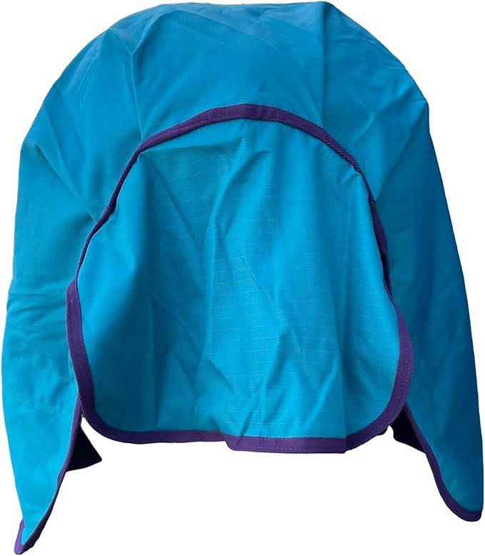 1200 Denier Horse RAIN Sheet | Horse Turnout Sheet | Horse RAINSHEET (Waterproof & Breathable) (Turquoise-Plum, 78)