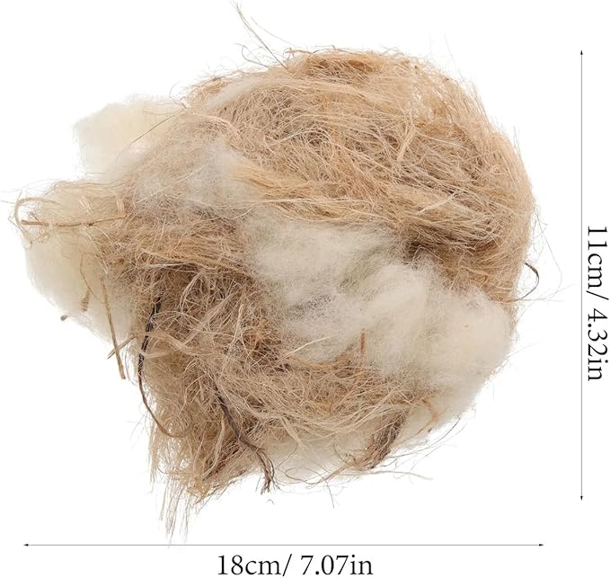 Natural Mixing Bird Nesting Materials for Bird,Bird Nesting Material for Budgie,Parrot,Finche,Canaries,Other Birds 40G/1.4oz