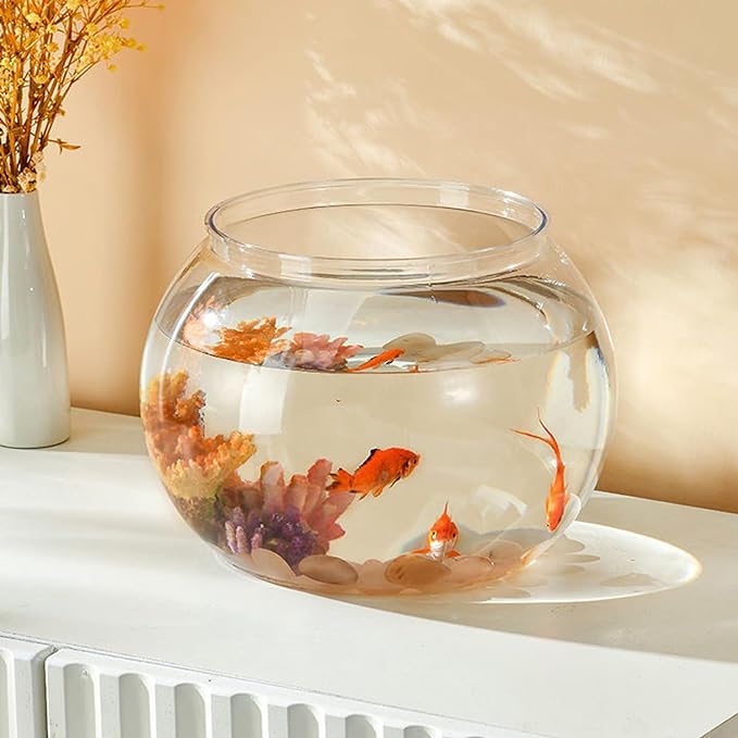 3 Gallon Plastic Fish Bowl, Aquarium Fish Tank 11.5L