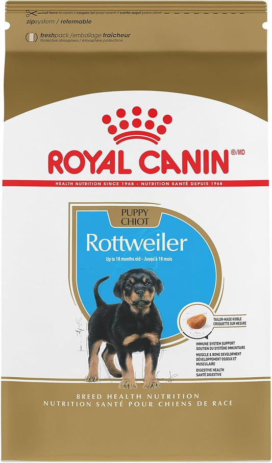 Royal Canin Rottweiler Puppy Breed Specific Dry Dog Food, 30 lb bag