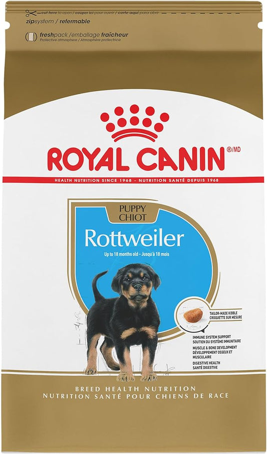 Royal Canin Rottweiler Puppy Breed Specific Dry Dog Food, 30 lb bag