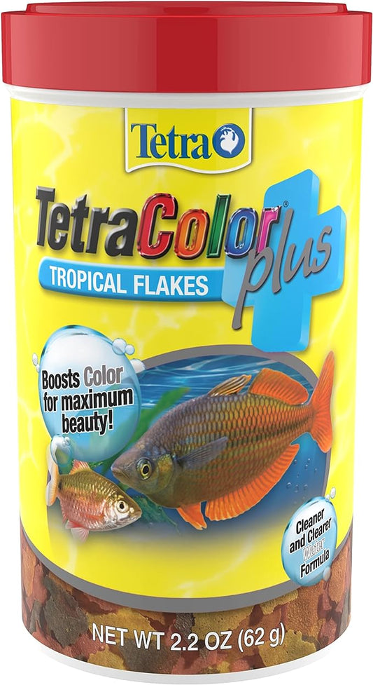 TetraColor PLUS Tropical Flakes with Color Enhancing 2.2 Ounce (Pack of 1)