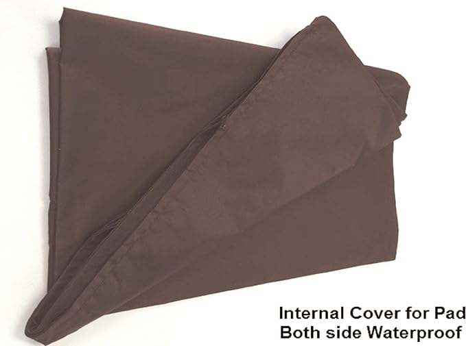 Dogbed4less 1 Pack XL Internal Duvet Water Resist Pet Dog Bed Cover for 40"x35"X4" Memory Foam Pad Bed - 44"X39" FLAT