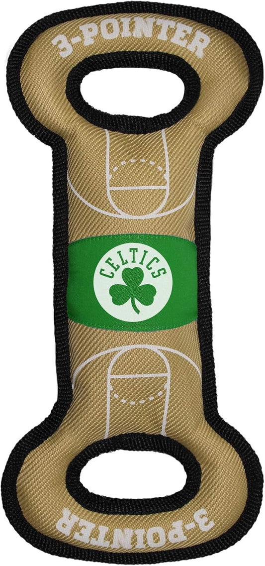 Pets First NBA Boston Celtics Field Toy. - Tough Nylon Pet Toy with Double Trim Stitching & Inner Squeaker, One Size, CEL-3030