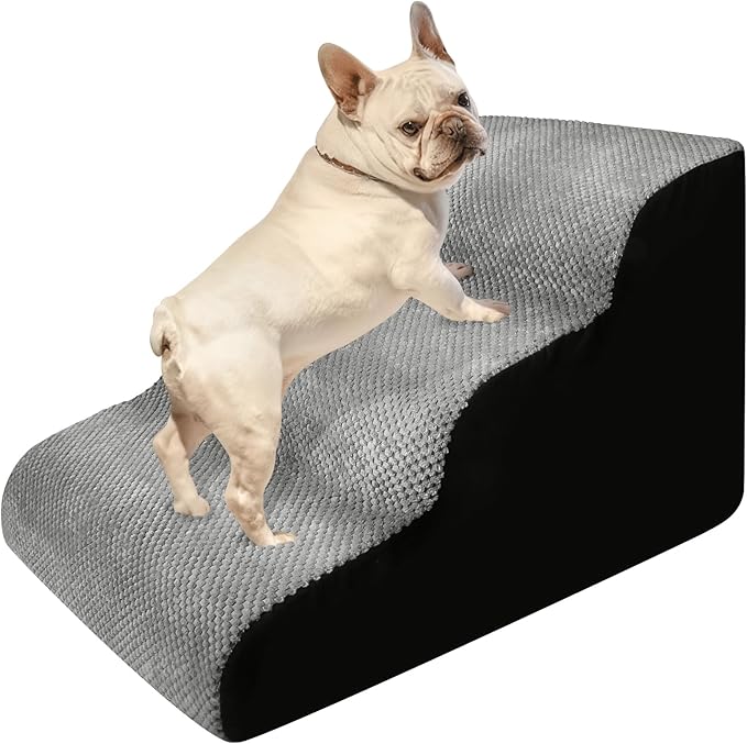 Storystore Dog Stairs for Small Dogs, 30D High-Density for Older or Injured Dogs - Dog Ramps and Steps for High Bed, Non-Slip Balanced Pet Stairs for Large Dog