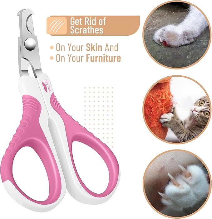 Mr. Pen- Cat Nail Clipper, Pink, Cat Nail Trimmer, Cat Nail Clippers, Cat Claw Clippers, Cat Clippers for Nails, Pet Nail Clippers, Kitten Nail Clipper, Small Dog Nail Clipper, Cat Claw Trimmer