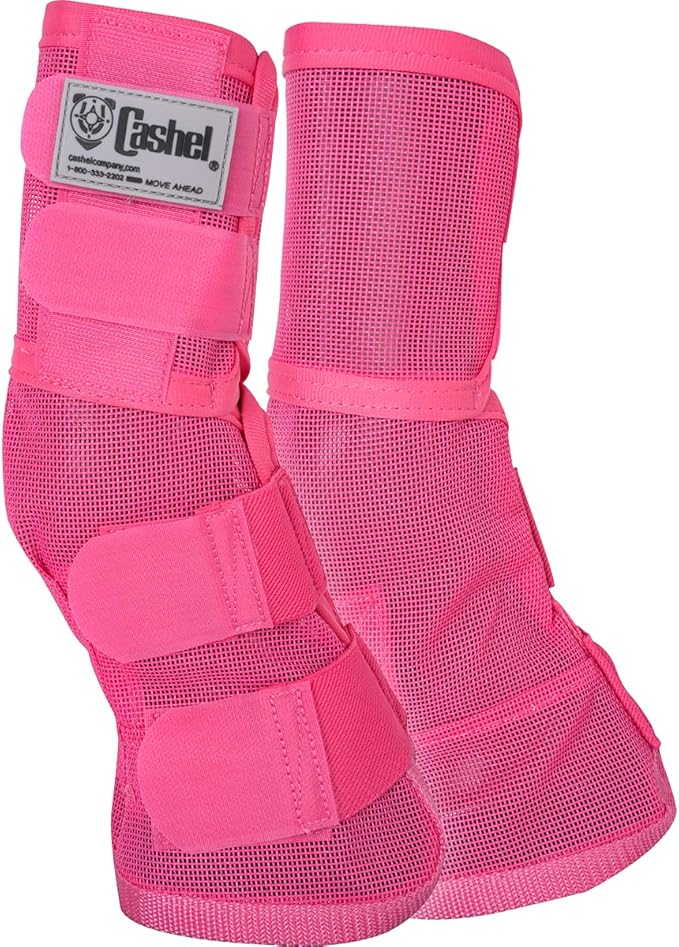 Cashel Crusader Leg Guard Fly Boots, Pink, Arabian