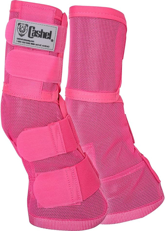 Cashel Crusader Leg Guard Fly Boots, Pink, Warmblood