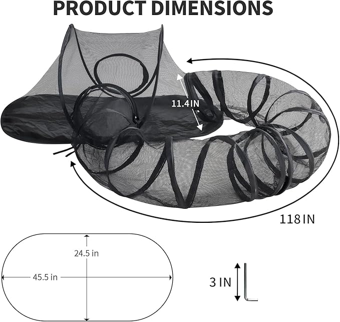 Rest-Eazzzy Outdoor Cat Enclosures, Portable Cat Tent for Outside Cat Enclosure for Indoor Cats, Catio Outdoor Cat Enclosure for Kitty and Small Animals, Outdoor Cat Playpen with Tunnel, Storage Bag