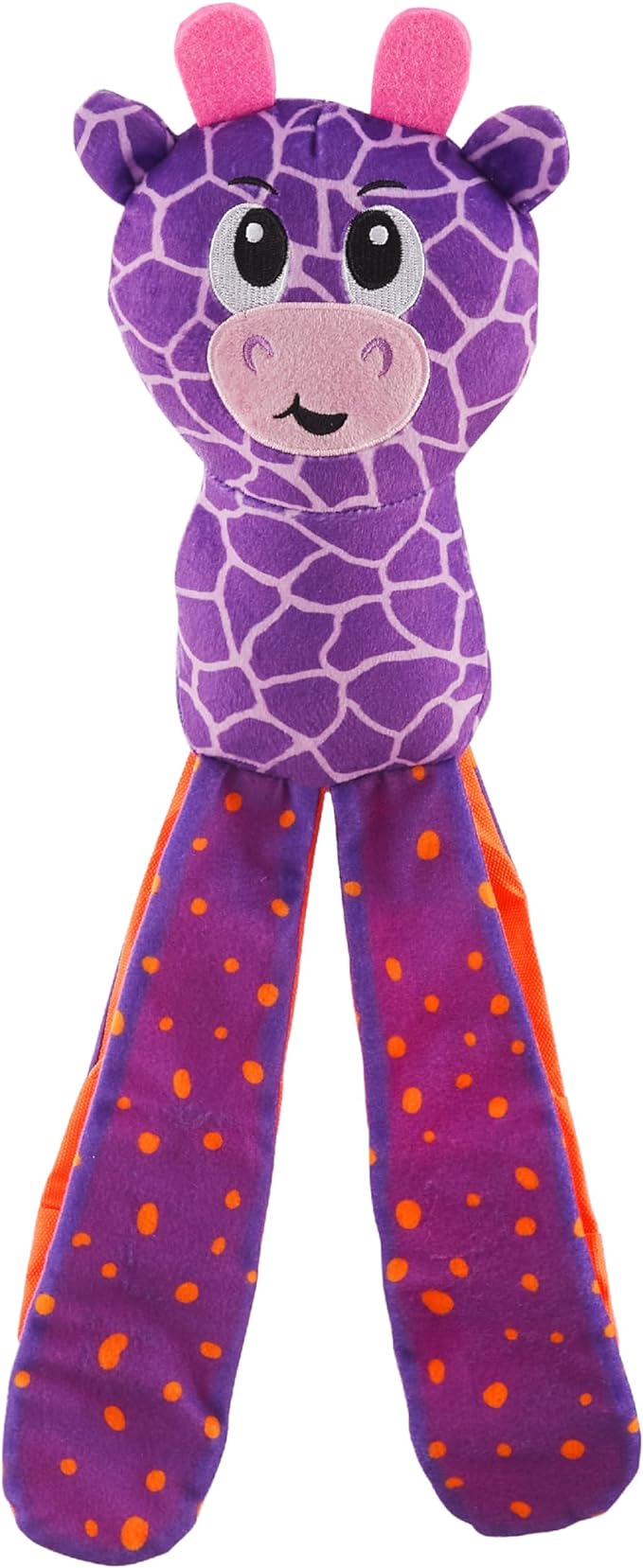 Outward Hound Nina Ottosson Silly Legz Interactive Plush Dog Puzzle Dog Enrichment Toys, Plush, Floppy, Long, Giraffe, Purple