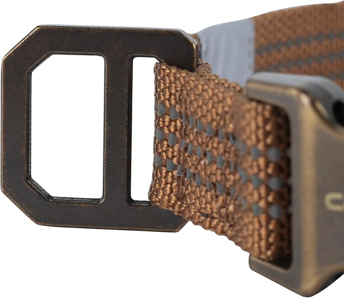 Carhartt Dog Collar Brown/Brushed Brass Large