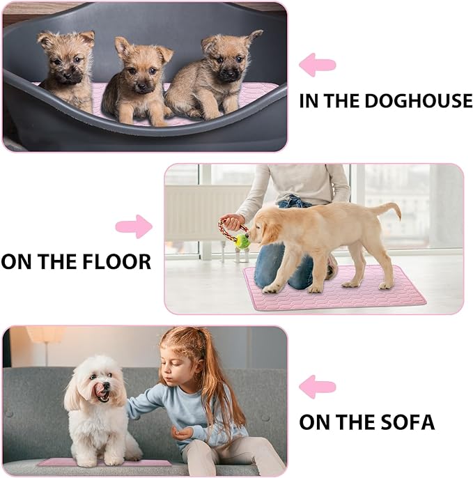 dgdgbaby Dog Cooling Mat Large Cooling Pad Summer Pet Bed for Dogs Cats Kennel Pad Breathable Pet Self Cooling Blanket Dog Crate Sleep Mat Machine Washable