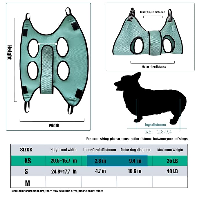 Cat and Dog Grooming Hammock with Safety Belt for Nail Clipping、Grooming,Cat bathing bag for cat nail trimming and coat care，Pet Grooming Hammock for Dogs & Cat, Dog Grooming Harness（S）
