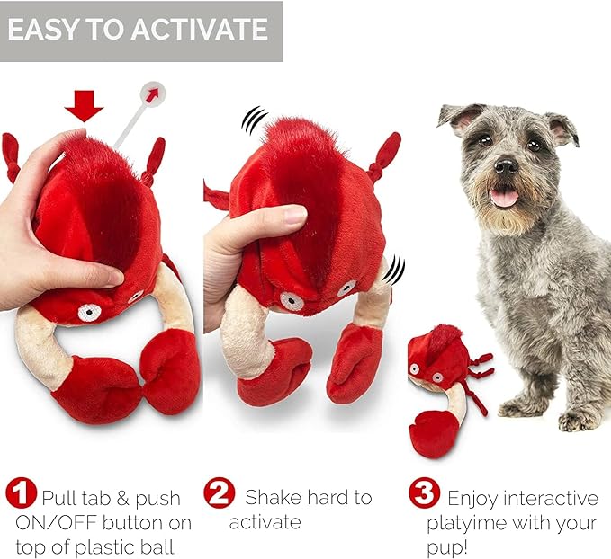 Hyper Pet Doggie Pal Interactive Dog Toys (Dog Toy that Wiggles, Vibrates, and Barks–Plush Dog Toys for Boredom and Stimulating Play)