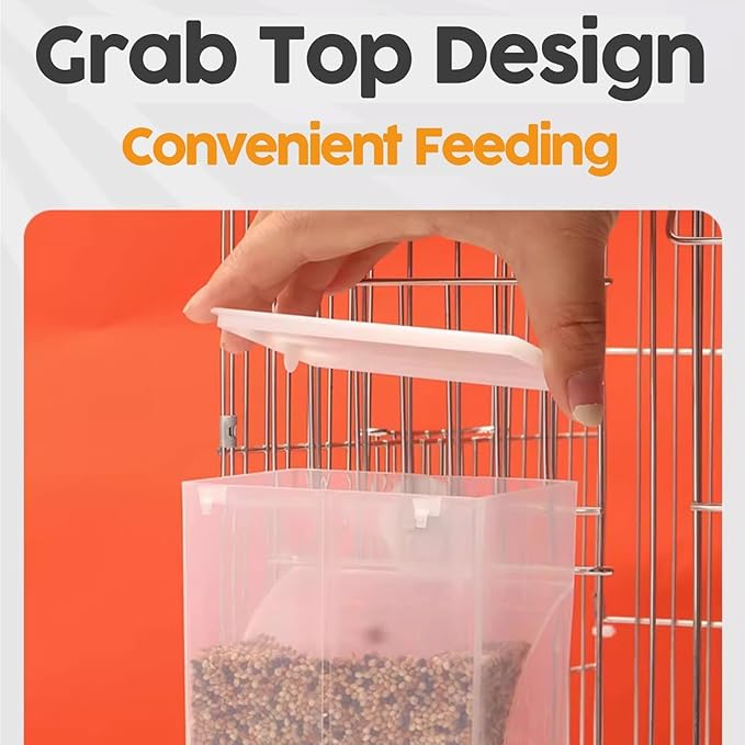 Anti Spill Bird Feeder for Multiple Pets, Polyester Material, No Mess