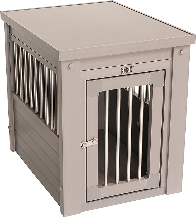 New Age Pet ecoFLEX Pet Crate/End Table, Medium, Grey