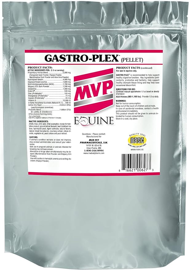 Gastro-Plex (3 lb) Supports Gut Health and Hindgut Digestion in Horses