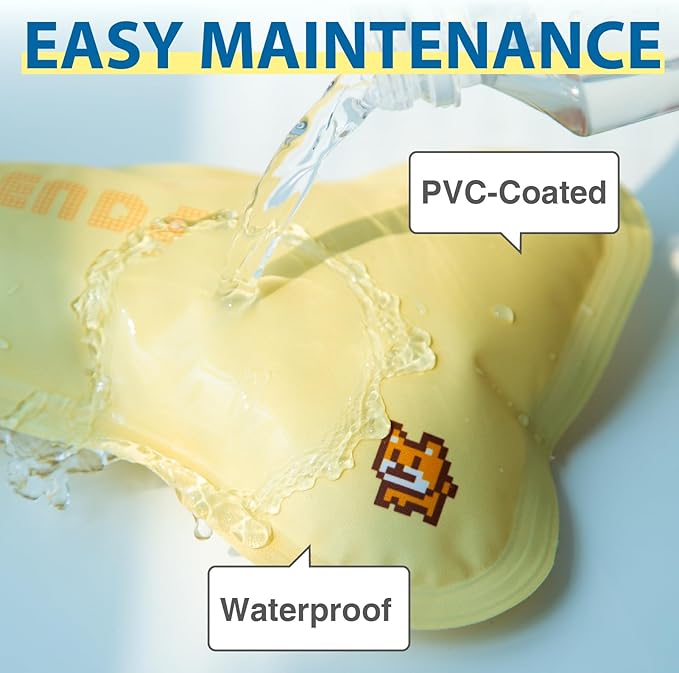 Cooling Pillow for Small to Medium Dogs and Cats, Versatile Cooling Solution for Dog Beds, Cooling Mat, Crates and Kennels, Cream Yellow, Medium Size for Up to 45 lbs