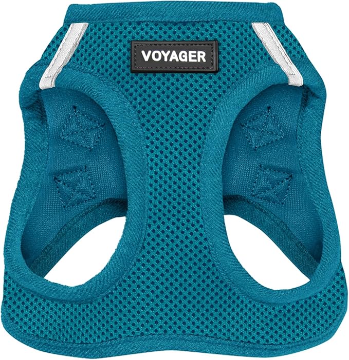 Voyager Step-in Air Dog Harness - All Weather Mesh Step in Vest Harness for Small and Medium Dogs and Cats by Best Pet Supplies - Harness (Royal Blue/Black Trim), XL (Chest: 20.5-23")