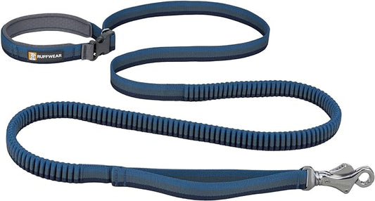 Ruffwear, Roamer Bungee Dog Leash for Running, Biking or Hiking, Can be Used Hand-Held or Hands-Free, Orion Blue, 5.5'-7'