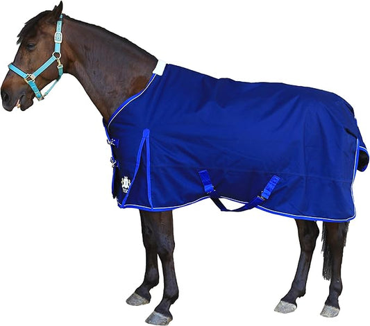 Ultimate Turnout Blanket for Horses, 1050D Ballistic Nylon Outer, 220g Medium Weight Filling