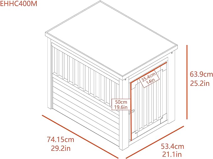 New Age Pet ecoFLEX Pet Crate/End Table, Medium, Russet