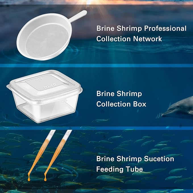 LEIFIDE Brine Shrimp Hatchery Incubator Kit Brine Shrimp Hatchery Dish, Efficient and Easy Brine Shrimp Hatchery Collect with Brine Shrimp Net, Measuring Cup, Brine Shrimp Eggs Spoon, Shrimp Dropper