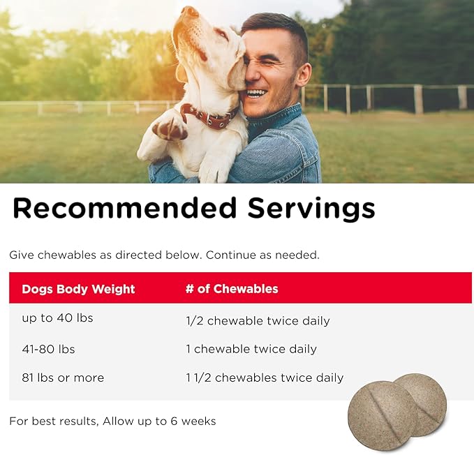 Nutri-Vet Hip & Joint Chewable Dog Supplements | Formulated with Glucosamine & Chondroitin for Dogs | 90 Count