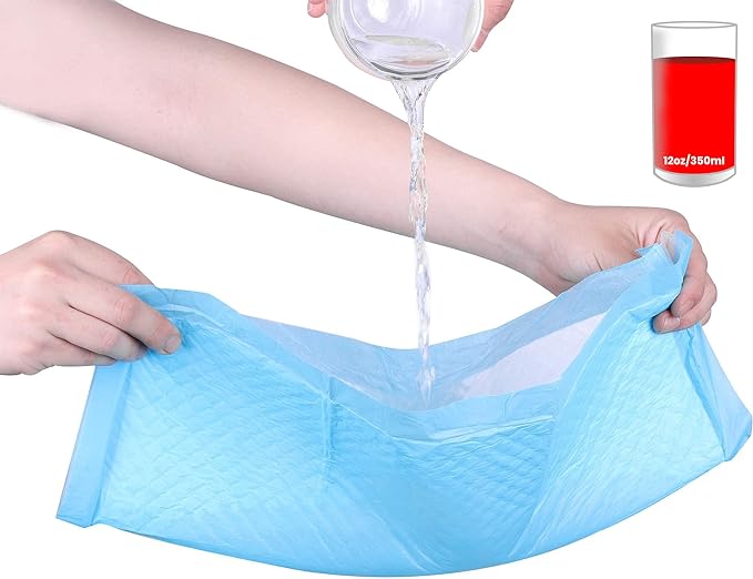 (100 Pads) CalPalmy Ultra Absorbency Pet Toilet Training Pads 18" x 13" Moisture Locking Technology Turns Liquid into Gel - Perfect for Rabbits and Guinea Pigs