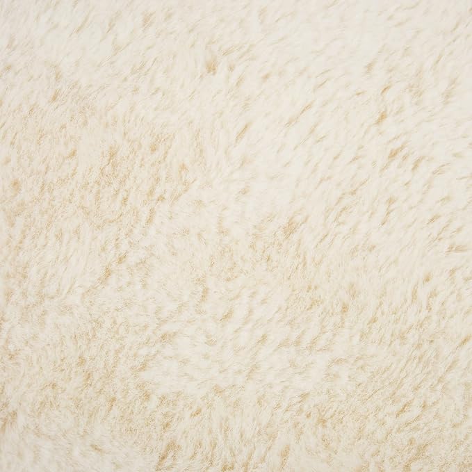 Bone Dry Faux Fur Pet Cage Liner, XXX-Large - 29 x 48", White