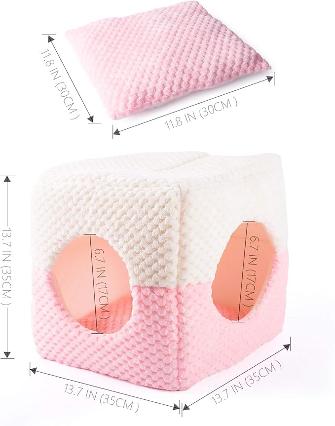 Cat Bed, Cat Self Warming Bed & Sofa, Pink