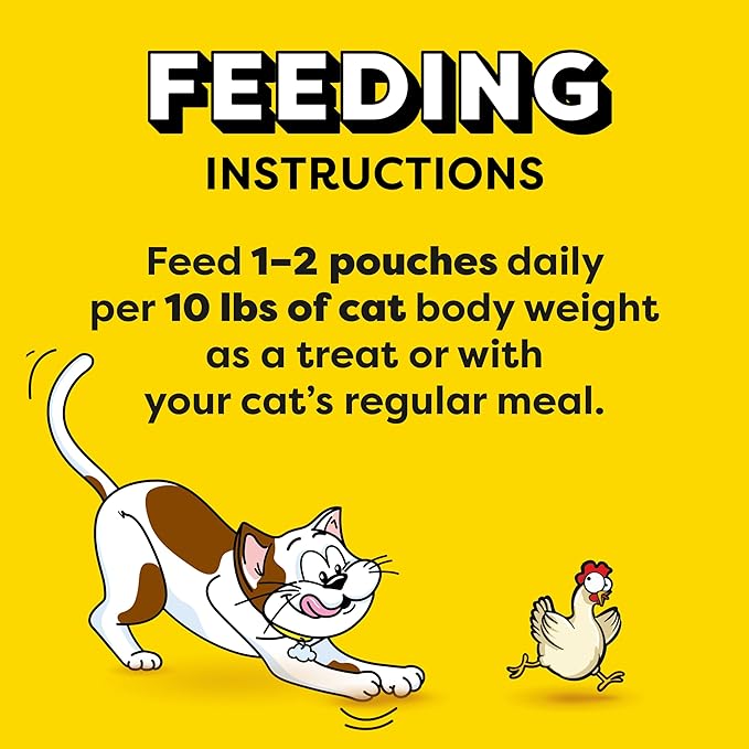 emptations Creamy Puree Squeezable Lickable Wet Cat Treats with Chicken, 0.42 oz. Tubes, 4 Count (Pack of 11) - Total 44 Count