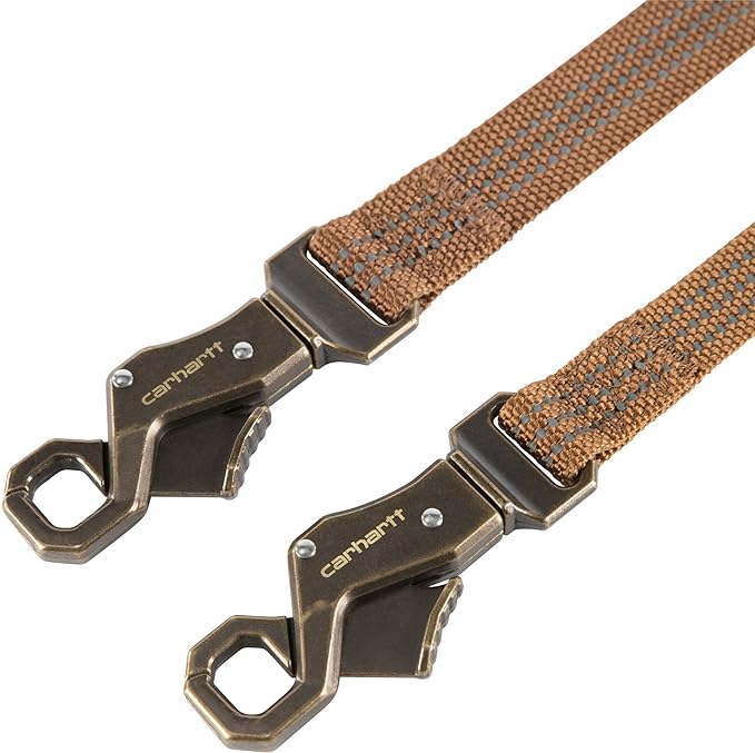 Carhartt Dog Leash Brown/Brushed Brass, Large