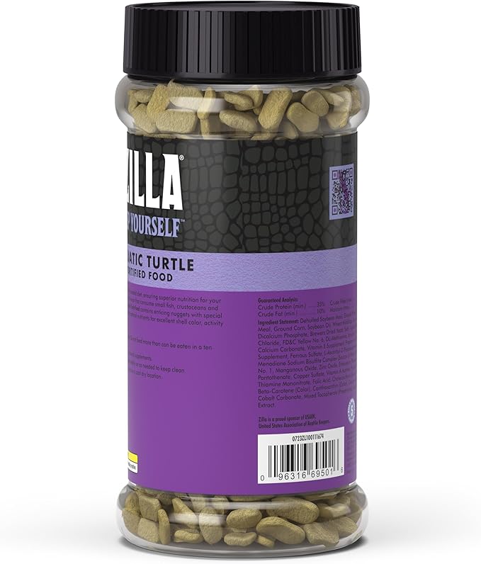 Zilla Aquatic Turtle Extruded Food Pellets 6 Ounces