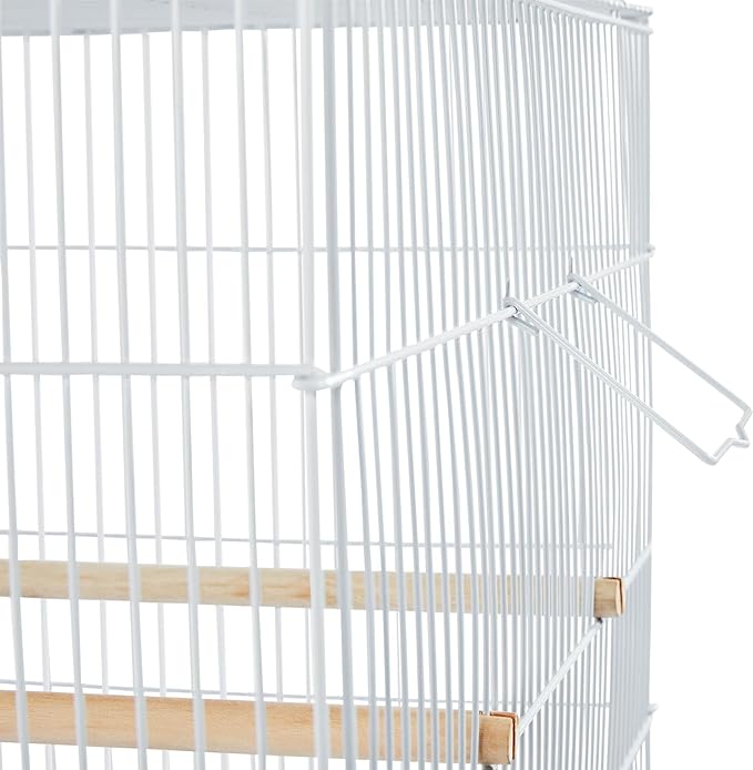 Yaheetech 30-inch Stackable Flight Bird Cages for Parakeets Cockatiels Conures Finches Budgies Lovebirds Canaries Small Birds Parrots Birdcage, White