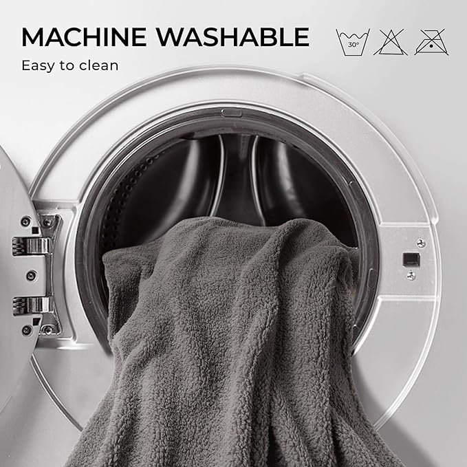 Luciphia Premium Fleece Dog Puppy Blanket Soft Pet Sherpa Calming Cat Blanket Throw for Small Medium Dog Cat(Grey,57x40 inches)