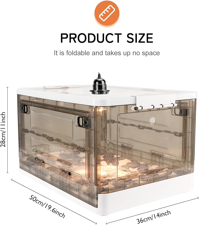 Puppy Incubator - Puppy Incubator with Heating,Incubator for Newborn Puppies and Kittens,Kitten Incubator,Incubator for Puppies with Puppy Bed Mat 85L