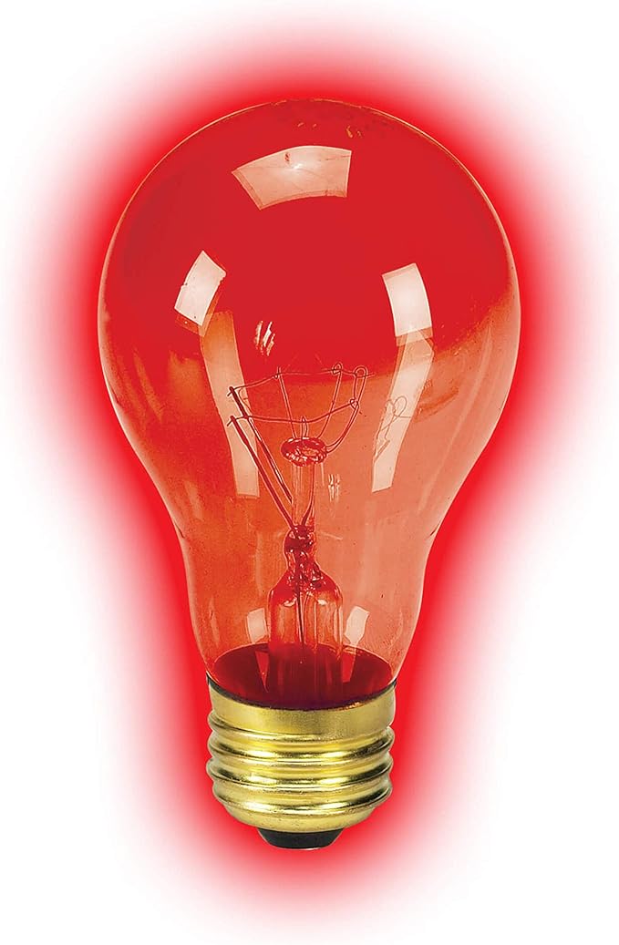 Zilla Reptile Terrarium Incandescent Heat Bulb, Night Red, 100 Watts