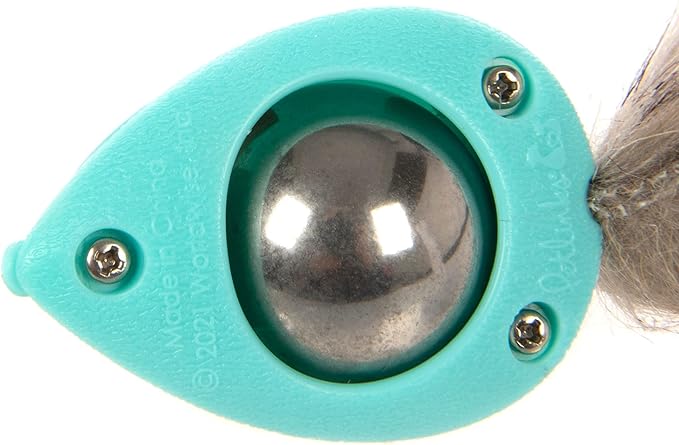 Petlinks Marble Mayhem Rolling Marble Racoon Cat Toy - Teal, One Size