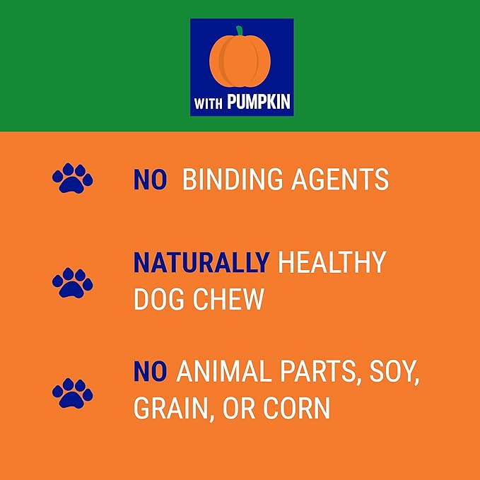 CHURRO Pumpkin and Cheese Treats | Cheese Churro | Lactose Free - Gluten Free - Grain Free | USA Made | for All Breeds | 16 x 6 inch Churros | Pumpkin