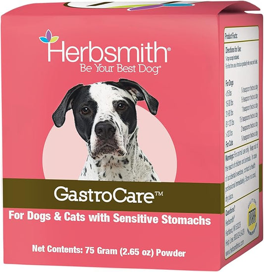 Herbsmith GastroCare - For Cats & Dogs with Sensitive Stomachs - Cat and Dog Digestive Support - Ease Canine and Feline Sensitive Stomach - 75g