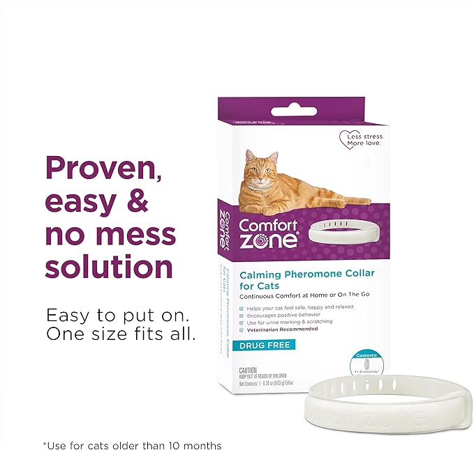 Comfort Zone Cat Calming Collar: 4-pack