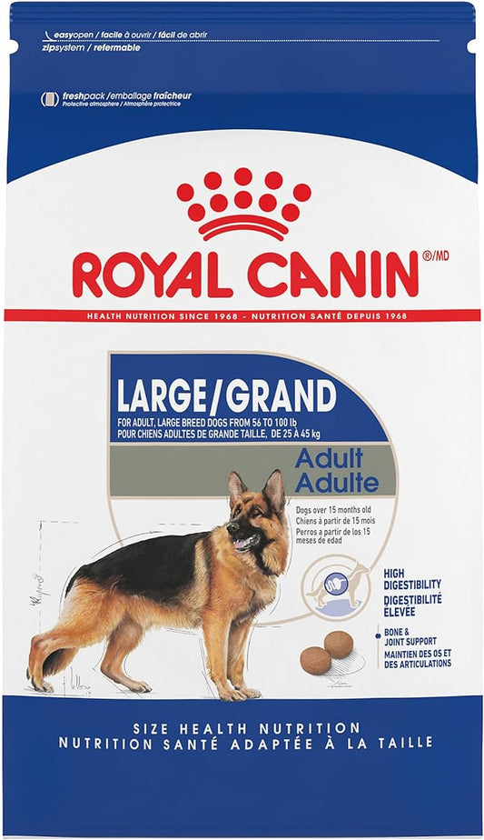 Royal Canin Large Breed Adult Dry Dog Food, 30 lb bag