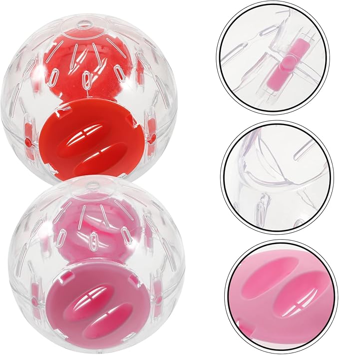 6 Pcs Small Hamster Sports Ball Exercise Balls for Guinea Pig Small Animals Running Balls Hedgehog Exercise Balls Gerbils Running Balls Small Pet Supplies Small Hamster Ball