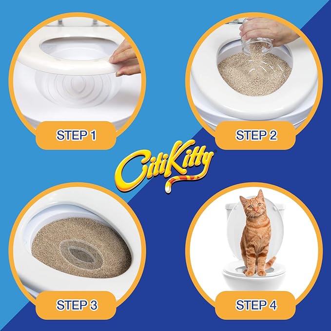 CitiKitty Cat Toilet Training Kit (One Pack + Extra Training Insert)